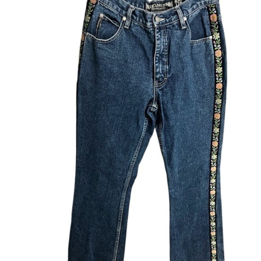 Womens Vintage Wide Leg Baggy Jeans No Excuses 8